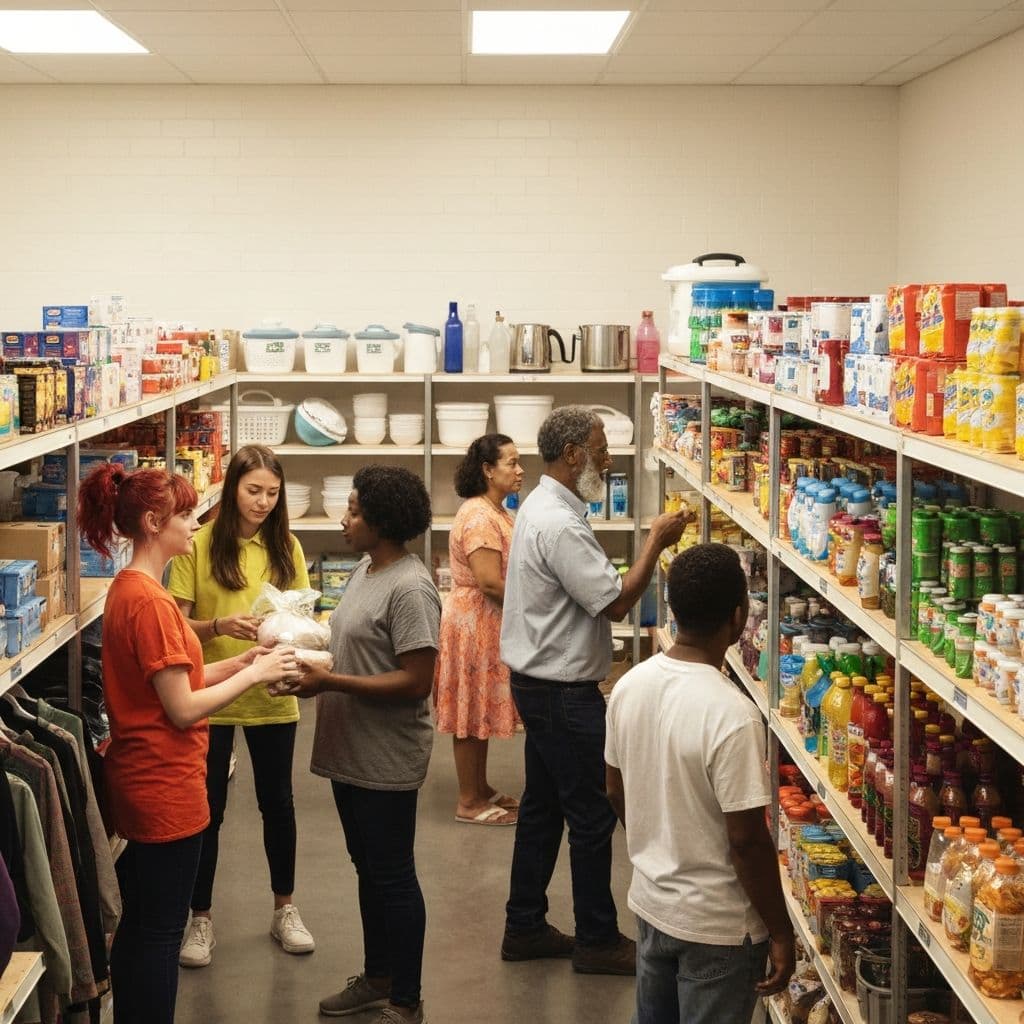 Community dignity shopping event